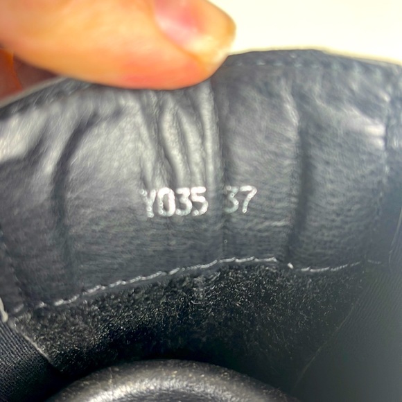 Super Trendy black ankle boot with orange sole women size 6.5. - Picture 8 of 17